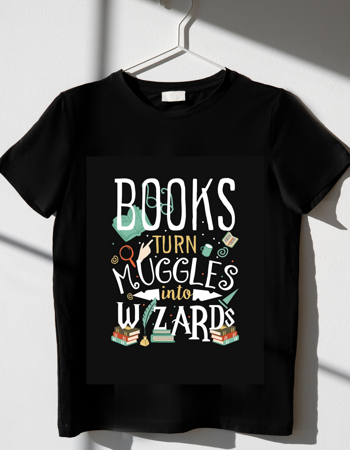 Men T-shirt - Book turn muggles into wizards