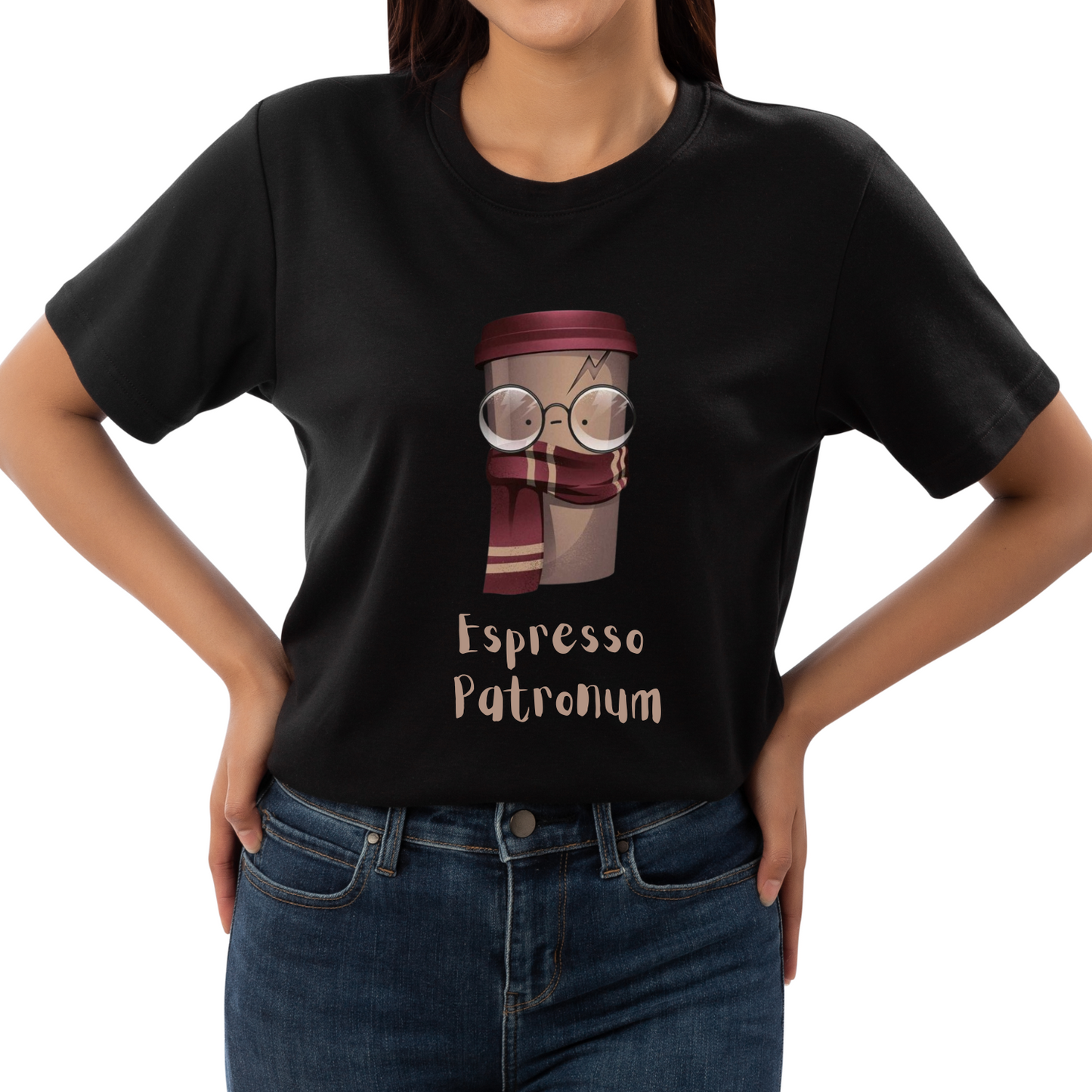 Female T-Shirt Black- espresso patronum