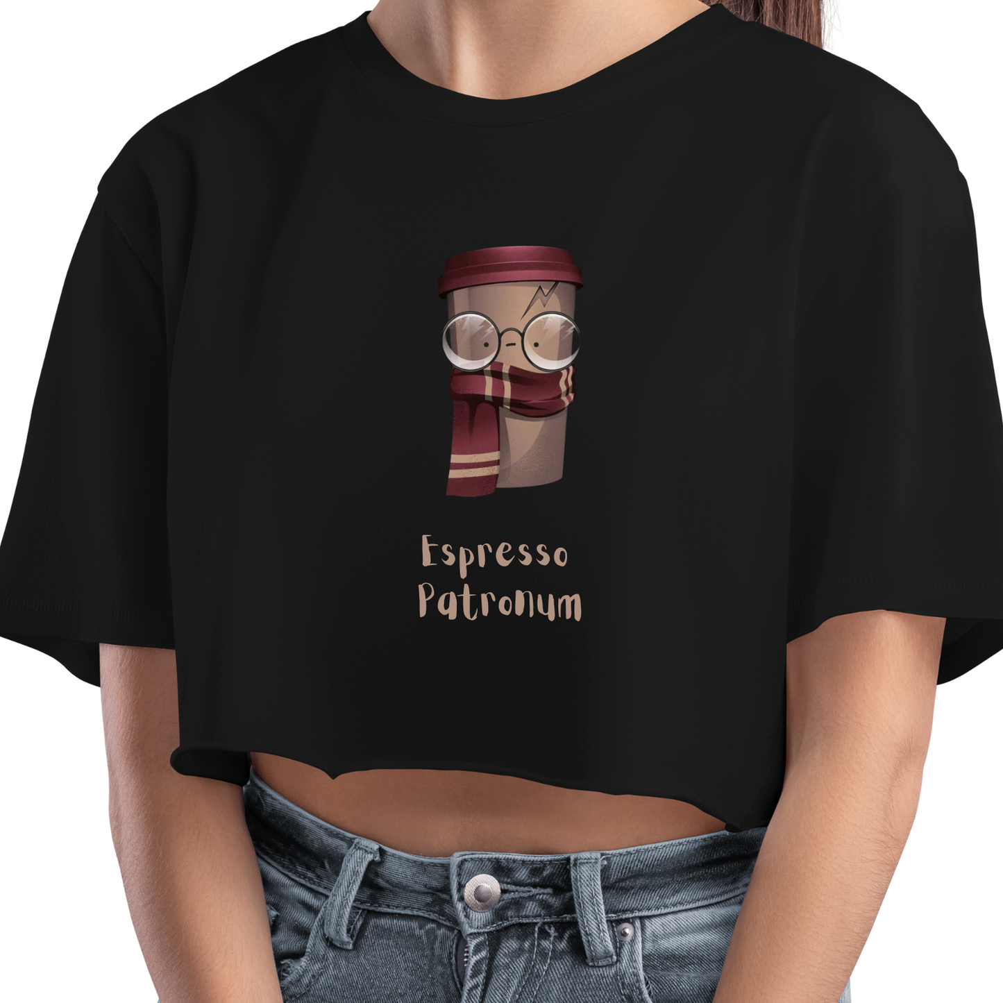 Female crop top black - espresso patronum