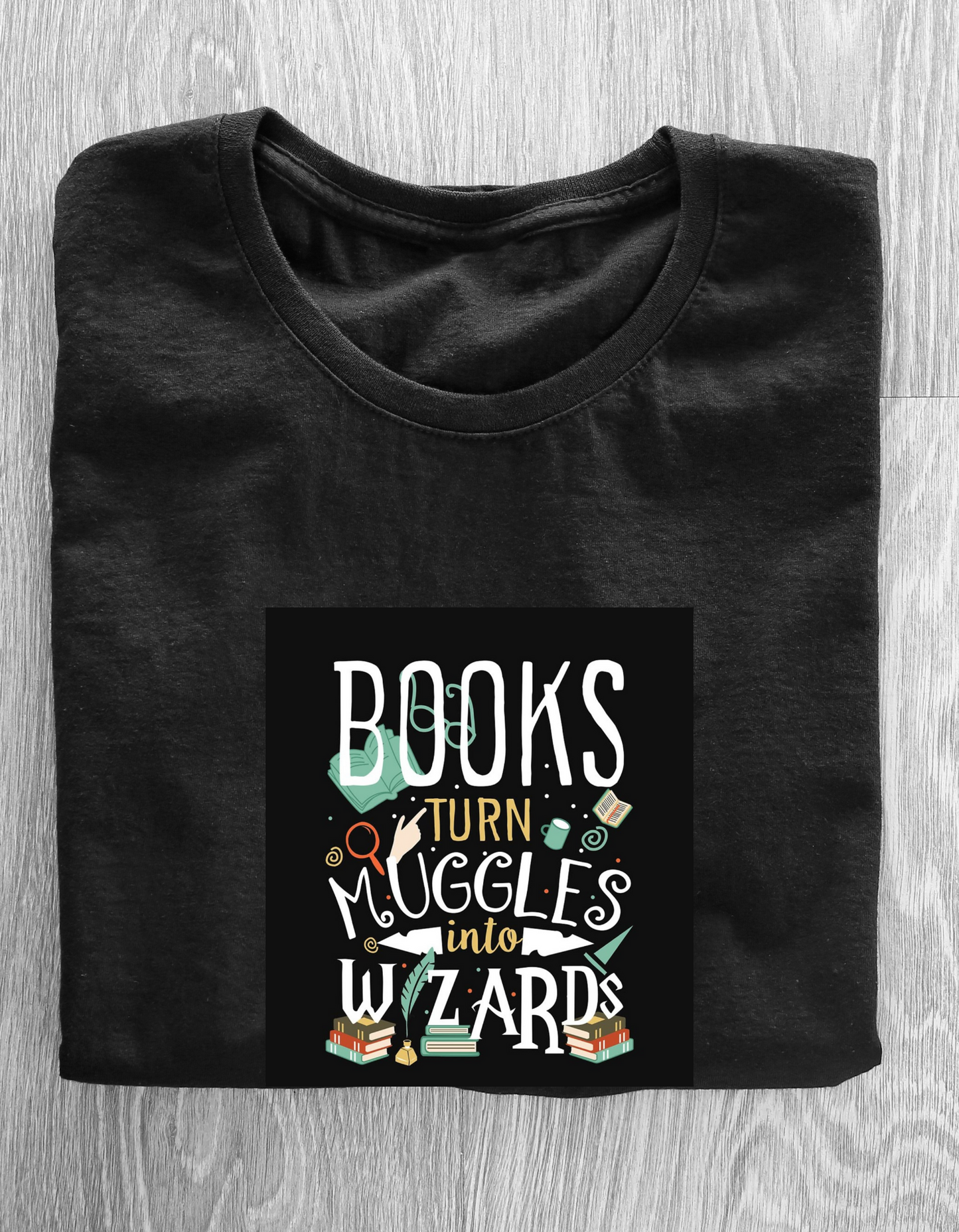 Men T-shirt - Book turn muggles into wizards